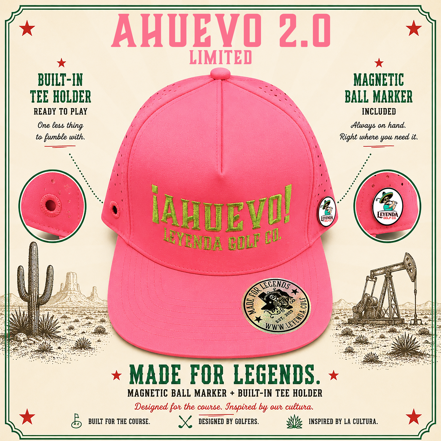 Leyenda ¡AHUEVO! Performance Cap 2.0