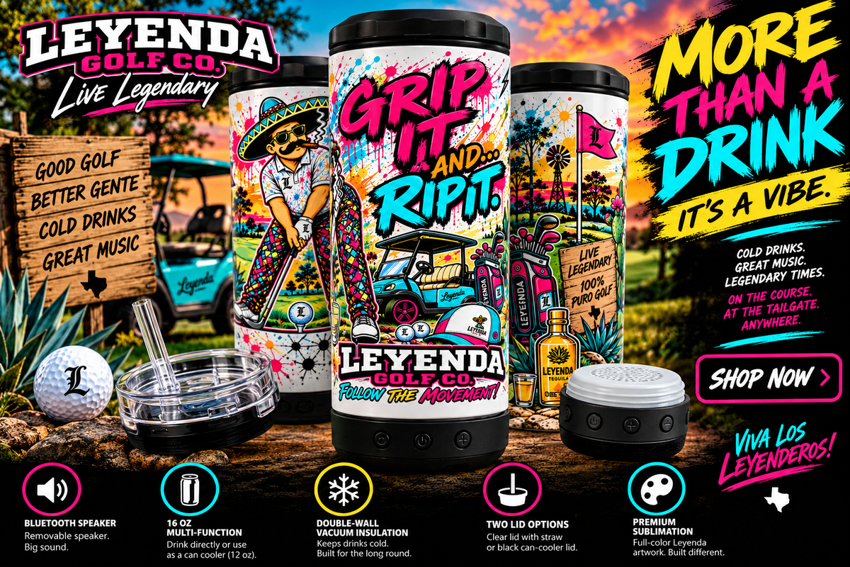 Grip It & Rip It – Bluetooth Speaker Cup | Leyenda Golf Co.