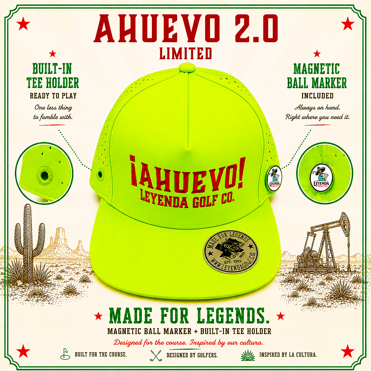 Leyenda ¡AHUEVO! Performance Cap 2.0