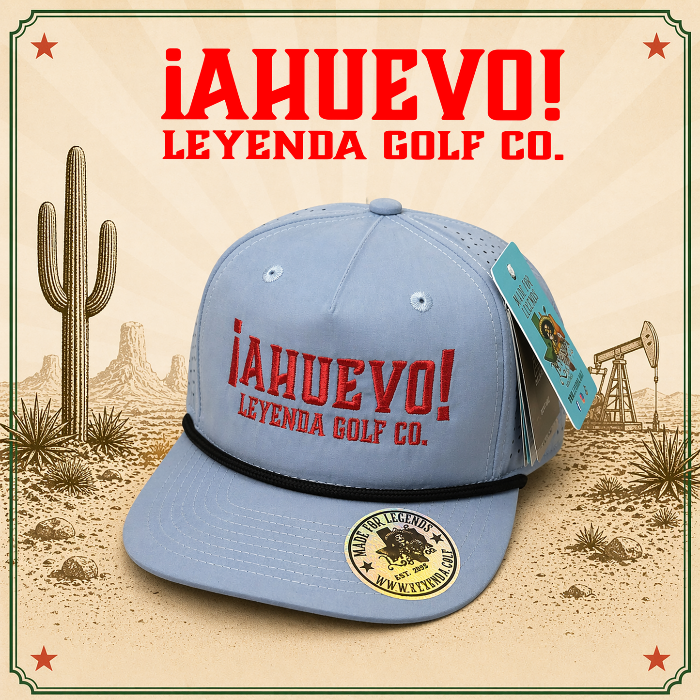 Leyenda- ¡AHUEVO! Performance Rope Cap