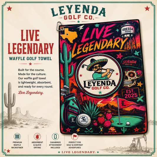 Live Legendary™ Numero DOS | Waffle Golf Towel