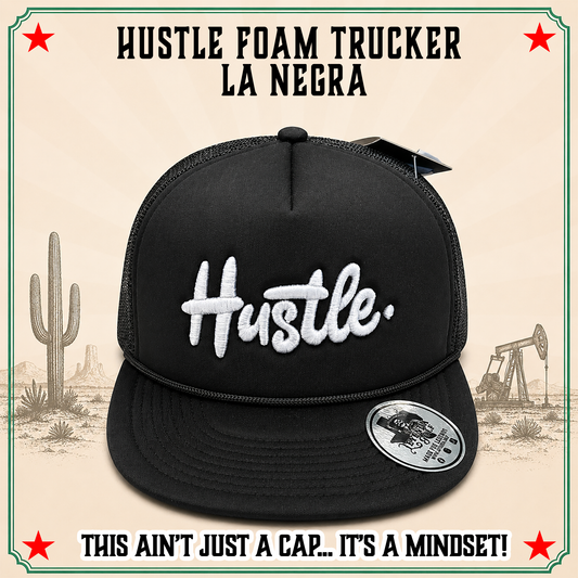 HUSTLE Foam Trucker – La Negra Puff Edition