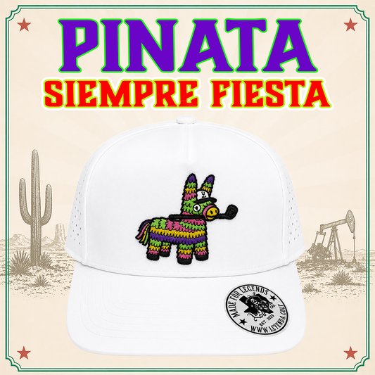 Leyenda Piñata Burro Performance Cap – White Edition