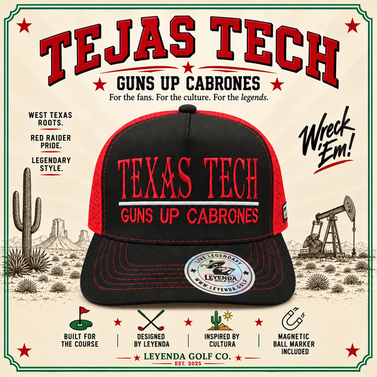 Tejas Tech “Guns Up Cabrones” Snapback | Leyenda Golf Co.